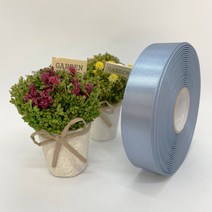 포장 리본 끈 제이제이리본 고밀도주자 3mm 76컬러 ( 길이 45M 90M ) 공단리본, 청회색, 3mm(90M)
