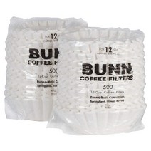 BUNN 12컵용 상업용 카페 커피 필터 1000개 20115, WhiteBunn