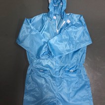 작업복 위생 공장 바디 점프 수트 일체형 방진복 크린복 방역복 식품 세트, 블루[포켓형 점프슈트]