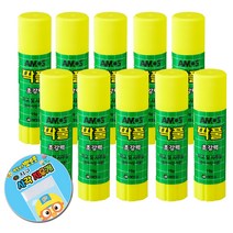 [감동] 딱풀 15g 10개입 + 뽀로로지우개 증정, 10개+뽀로로지우개 1P