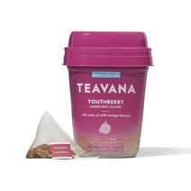 Teavana Youthberry White Tea 티바나 유스베리 와일드 오렌지 블라썸 화이트 티 블랜드 15입 4팩, 1개