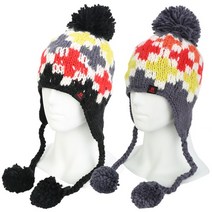 스나지 성인 방울 니트 털모자 3242, 그레이