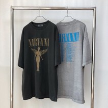 너바나 그런지 반팔 티셔츠 락밴드 모음