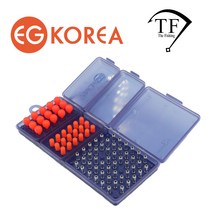 The피싱 민물낚시쇼핑몰 이지코리아 민물낚시용품 전자케미 풀세트 오렌지!! (주간케미15개 오렌지 램프18개 배터리50개 케이스)
