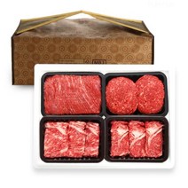 무항생제 한우 명품 소고기 백화점 예단 한우구이용 이바지 선물세트, 고급 선물용 포장, (옵션08) 로스정육4호