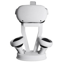 솔리드 소재 VR 안경 컨트롤러가 쉽게 현실 헤드셋을 조립하기 쉬운 스탠드 Oculus Quest 2 / PS VR과 호환 가능, 하얀색