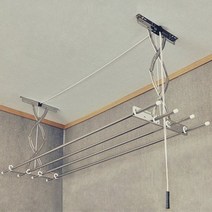 튼튼한 올스테인레스 베란다 천장 2단 빨래건조대, 배송/설치 선택:배송 올스텐2단1.5m