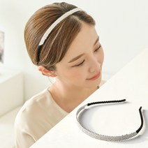 MISS21 모르티 큐빅 장식 헤어밴드 머리띠 (hb1433)