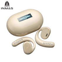 골전도이어폰 무선 스포츠 방수 오픈형 목걸이 블루투스 이어폰 Xiaomi tws 골전도 무선 헤드폰 소음 감소 이어 버드 블루투스 이어폰 9d 스테레오 스포츠 방수, 피부
