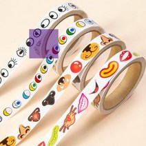 롤스티커 얼굴만들기 눈코입, 컬러 코