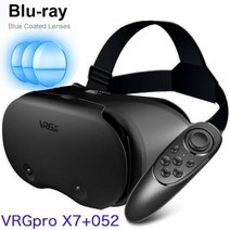 3D 안경 가상현실안경 VR 컴퓨터용 vrgpro x7 3d vr 헤드셋 스마트 폰용 헬멧 전화 렌즈 컨트롤러 헤드폰 5 7 인치, 협력사, 02, 1개