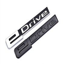 BMW 엠블럼 스티커 e드라이브 전기차 트렁크 휀다 레터링 330e 530e 30e, E-drive 유광실버(1개)