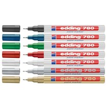 패브릭마카 독일 Edding 780 알코올 내성 고온 마커 0.8MM 금속판 펜 1 개, 05 GOLDEN