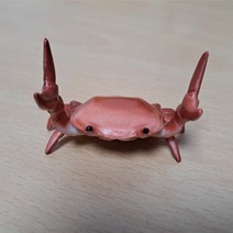 꽃게 펜홀더 거치대 볼펜받침대 연필 홀더 사무실 책상 소품 붉은게인테리어, 레드