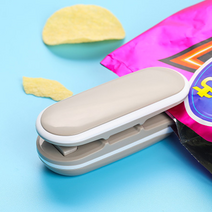 휴대용 미니 비닐 밀봉 매직 실링기 실링 가정용 밀봉기 미니실링기, 그레이