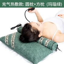 경추 메밀 베개 편백 쑥 거북목 목편한 원통 기능성, 마노그린 (10가지한약재충전) 발열모델