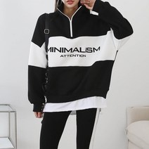 제이티어패럴 BH 미니 아노락티 55~77 여성 루즈핏 반집업 티셔츠 긴팔 맨투맨 간절기 가을