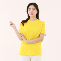 디작소 여성 봄 여름 반팔 라운드 티셔츠 단체 커플