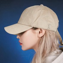 (정식매장판F) 챙이긴모자 에이핑크 정은지 착용 바잘 OG 핏 오버핏 워싱 볼캡 베이지