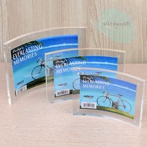 올몰 커브모양 자석액자 투명아크릴액자제작 무테액자 아크릴자석액자, 4R