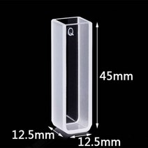 공구 호환 2pcs 표준 석영 형광 큐벳 셀 뚜껑 포함 10mm 4 개의 표면은 투명합니다 투과율, 한개옵션0