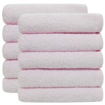 허브 120g 10장 업소용 가정용 수건 미용실 미용 펜션 목욕탕 모텔 데일리호텔타올 얇은 수건 타올, 핑크, 50장