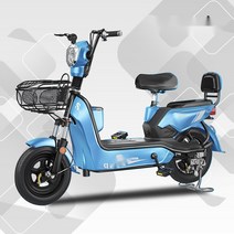 전기자전거 이지라이드 전동 용 경량 출퇴근 자토바이, 스카이블루 12A 65km주행가능, 1개