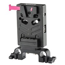 NITZE N21-D7 / V-마운트 배터리 플레이트/15mm 로드 클램프 장착/USB-C/D-TAP/V-MOUNT PLATE