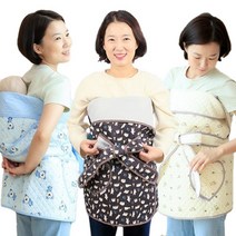 애착육아 사계절 일자형 전통 포대기, 일자형포대기_아기곰아이보리 7부, 아기곰아이보리 7부