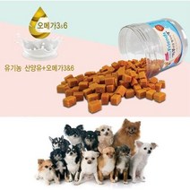 오메가 3 & 6 함유 반려견 연어고기 간식 맛있는 음식, 상세페이지 참조