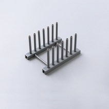 숟가락불림통 주방 정리 냄비 뚜껑 랙 스테인레스 스틸 스푼 홀더 선반 요리 접시 팬 커버 스탠드 액세서리, 한개옵션1, 02 Grey