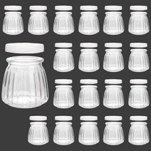 젤캔들 용기 푸딩 캔들병 pe캡 포함, 플리츠 200ml 20개
