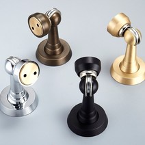 강력 황동 마그네틱 도어스톱 블랙 도어 스토퍼 캐치 홀더 도구 홈 오피스 도어스탑, 한개옵션0