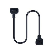 2ft IEC 320 C14 ~ C13 AC 전원 공급 장치 케이블 Pdu Ups 프로젝터 용 90 도 어댑터 코드