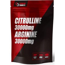 시트룰린 차지 EX 아르기닌 30000mg 아연 마카 사 프리 180 마리 30 일분, 1세트, One size