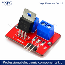 아두이노키트 프로그래밍 전자 아두이노 모듈 부품 arduino mcu arm raspberry pi 용 mos 드라이버 모듈을 조절하는 0-24v 3.3v 5v 상단 버튼, 없음