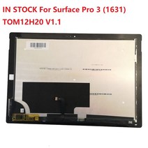 TOM12H20 V1.1 LCD 디스플레이 터치 스크린 디지타이저 유리 조립 태블릿 PC MICROSOFT SURFACE PRO 3 (1631) 용, Black