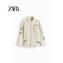 자라 ZARA 겨울 신작 남성 의류 자수 모조 양털 셔츠 재킷 7036380 712