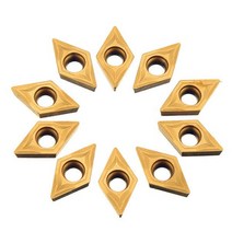 10pcs/Box Carbide Inserts For Lathe Turning Tool Boring Bar DCMT070204 YBC251, 한개옵션0
