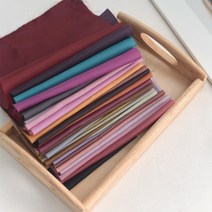 소잉홀릭 대폭-안감지) 의류용안감원단(28컬러) - 다후다 다우다원단 / 무지원단, 3 연두
