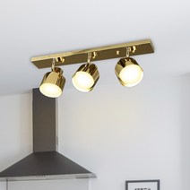 이중원통 3등 5등 LED 주방등 부엌등 인테리어 카페 조명, 이중원통3등골드+볼구12W짧은목(전구색)3개