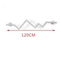 벽행거 철제행거 ㄷ자 철제행거 가로 120cm 벽고정식 옷가게 매장용 옷걸이 행거 여성의류 쇼핑몰, 나노 실버 번개 서클 120CM