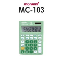 모나미 12자리 칼라 계산기/문구점판매용 팬시점, 없음