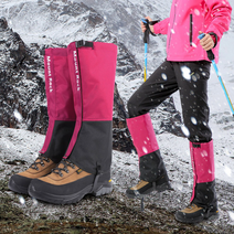 남여 공용 다리 보호 가드 안전 커버 방수 등산 장치 캠핑 용품 야외 하이킹 트레킹 워킹 부츠 슈즈 사냥 스키 각반 스노우 눈 산행 남자 여자 봄 여름 가을 겨울 사계절 롱 스패츠, 블랙-M