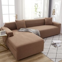 소파커버 쇼파 sofa cover 천갈이 덮개 탄성 세트 거실 chaise lounge, 1좌석 90-140cm-1pc, 카키색 옷감