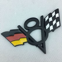 3D 금속 V8 엠블럼 범용 펜더 데칼 스티커 1 개 미국 영국 독일 국기 트렁크 장식 부팅 배지 자동차 스타, 01 Black Germany V8