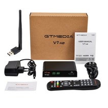 GTMEDIA 위성 수신기 V7S5XV7HD DVBSS2S2X H2658 비트 디지털 수신기 지원 CcamIKSAVS CCMACMVCM USB WIFI 포함, 1.WiFi가 포함 된 V7 HD  미국 플러그