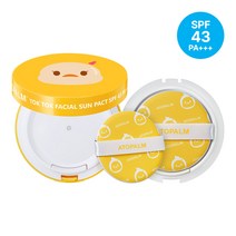 아토팜 톡톡 페이셜 선팩트 15g + 리필 (SPF43 PA+++)
