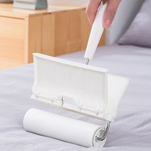 뚜껑있는 돌돌이 + 리필롤 4P 떼기쉬운 롤러 카펫트 청소 옷 고양이털 강아지털 머리카락 먼지 제거 리필 가능