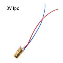 1/3/5/10pcs 레이저 다이오드 650nm 6mm 3/5V 조정 가능한 튜브 50mW 적색 포인트 라인 모듈 구리 헤드, 01 3V-1pc